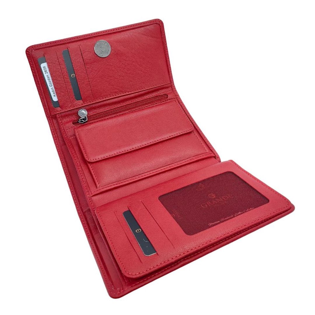 Qadınlar üçün dəri pul kisəsi Grande GRANDE_2628_RED_1, qırmızı — Mallar, Bakı (3)