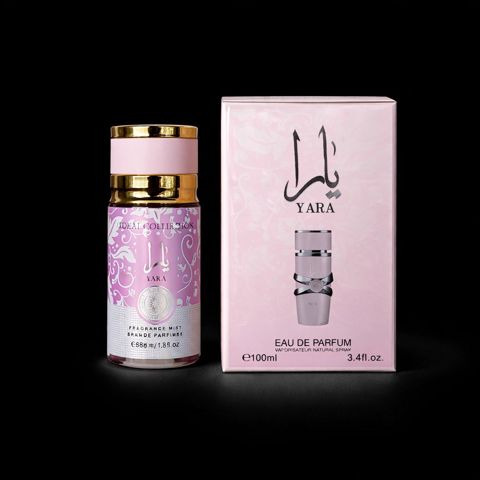 No Brand Yara ətir dəsti qadınlar üçün (ətir suyu 100 ml, bədən misti 88 ml) — Bakı