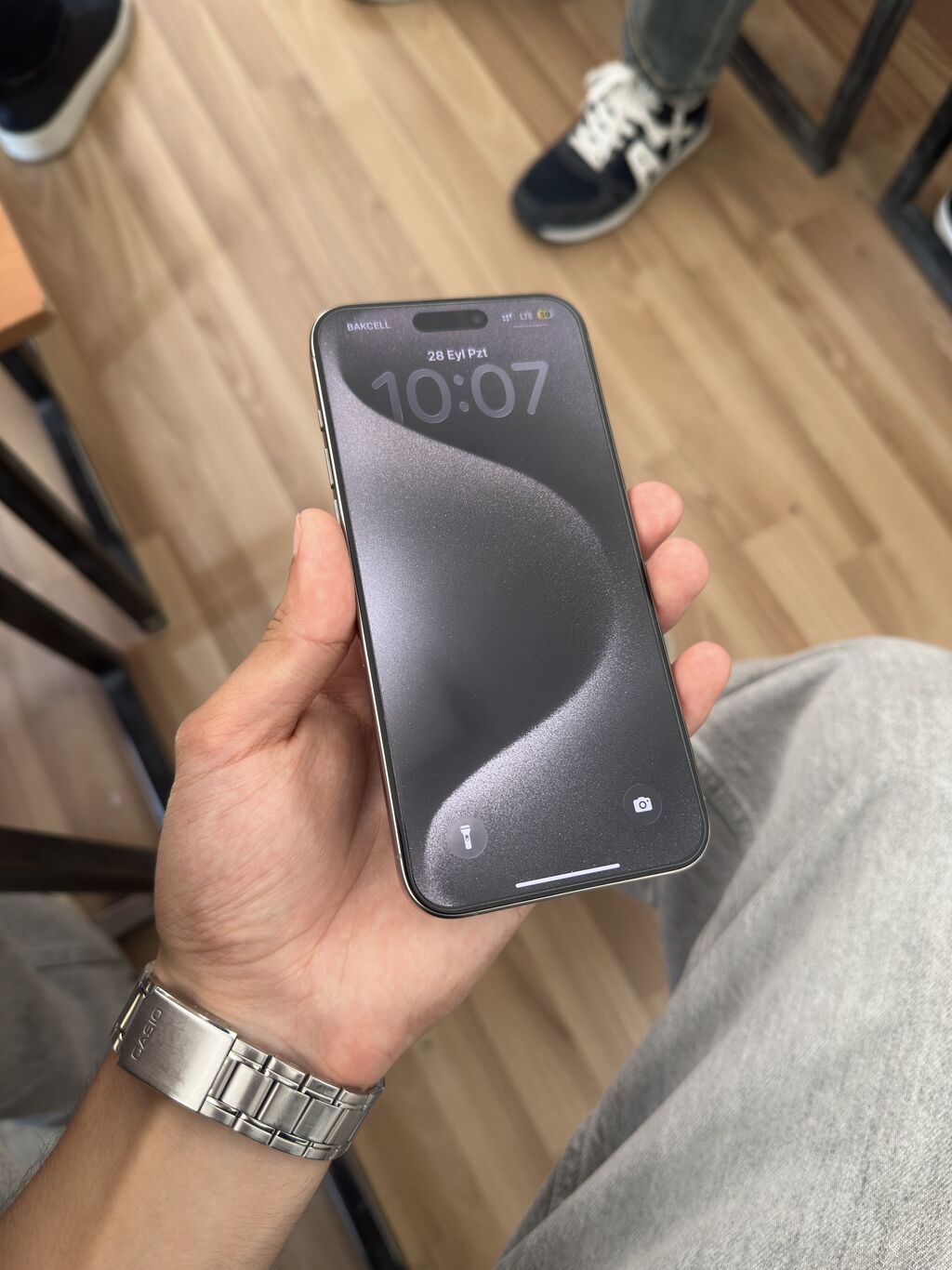 IPhone 15 Pro Max, 256 GB, Natural Titanium, Zəmanət, Simsiz şarj, Face ID — Apple iPhone, Bakı (2)