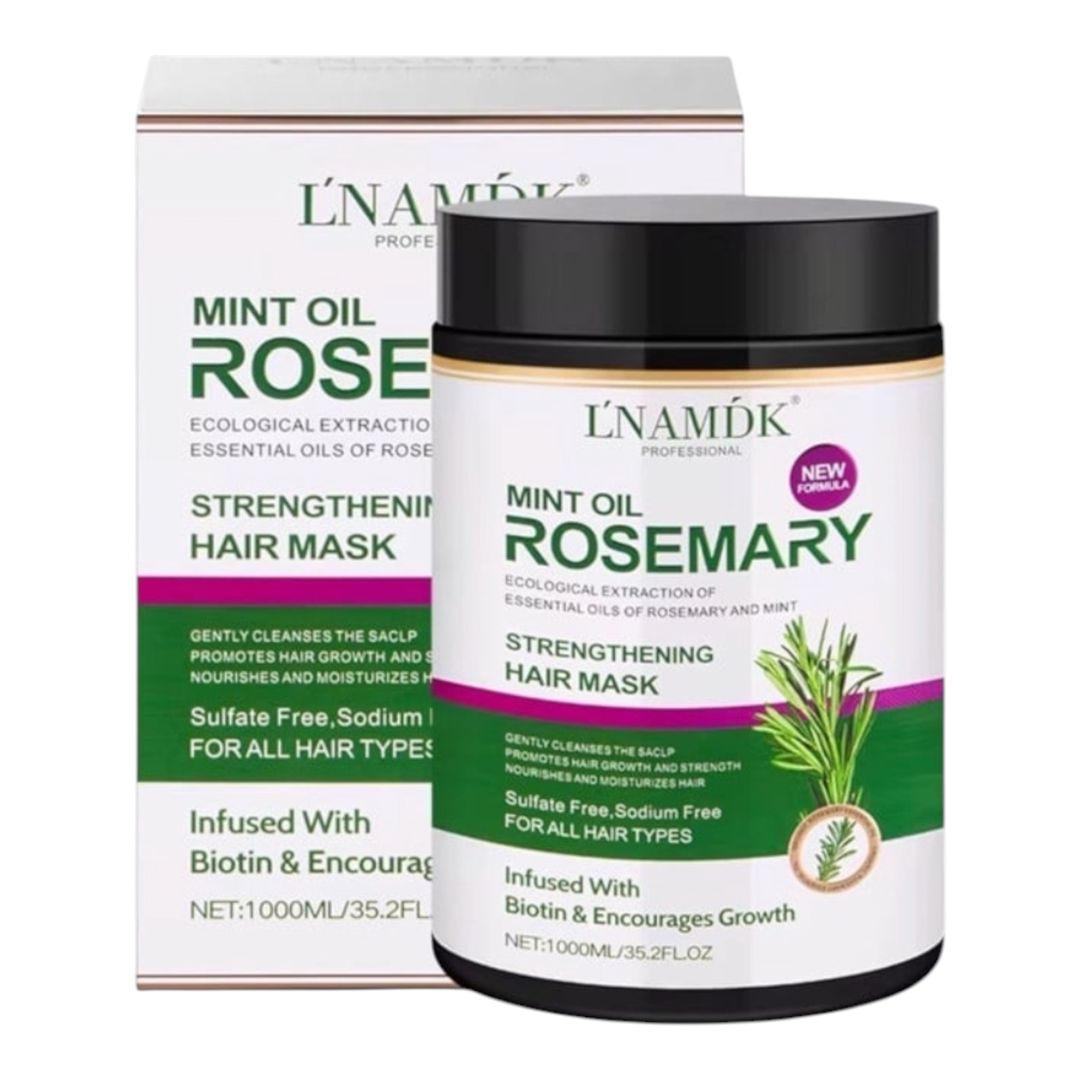 Saç maskası Lnamdk Mint Oil Rosemary Sulfatsız 1000 ml — Mallar, Bakı