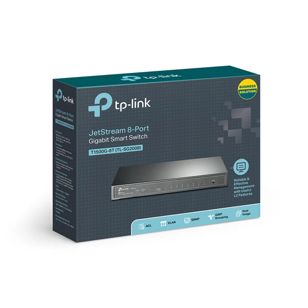 Tp-lınk T1500G-8T Gigabit Smart Switch — Mallar, Bakı