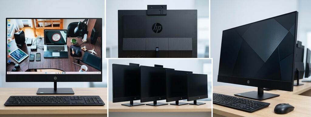 HP Mono Blok Xüsusiyyətlər: - 23–24 düym incə kənarlı Full HD ekran — Masaüstü kompüterlər, Bakı (3)