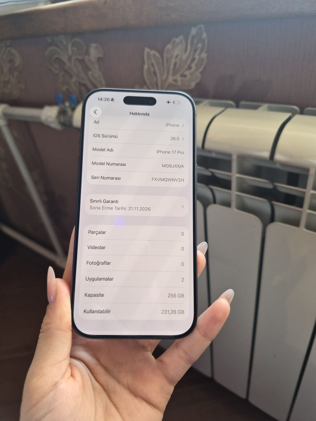 IPhone 17 Pro, 256 GB, Mavi, Face ID — Apple iPhone, Bakı (4)