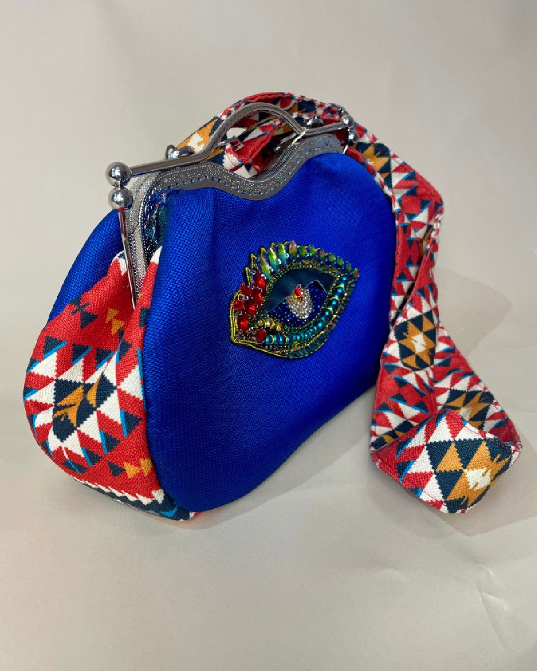 Klatç MFB Style, göy, poliester/neylon, 35x15 sm — Mallar, Bakı (3)