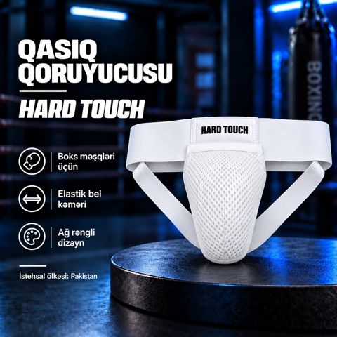 Qasıq nahiyəsinin qoruyucusu Hard Touch, poliester, ağ, ölçü L — Bakı