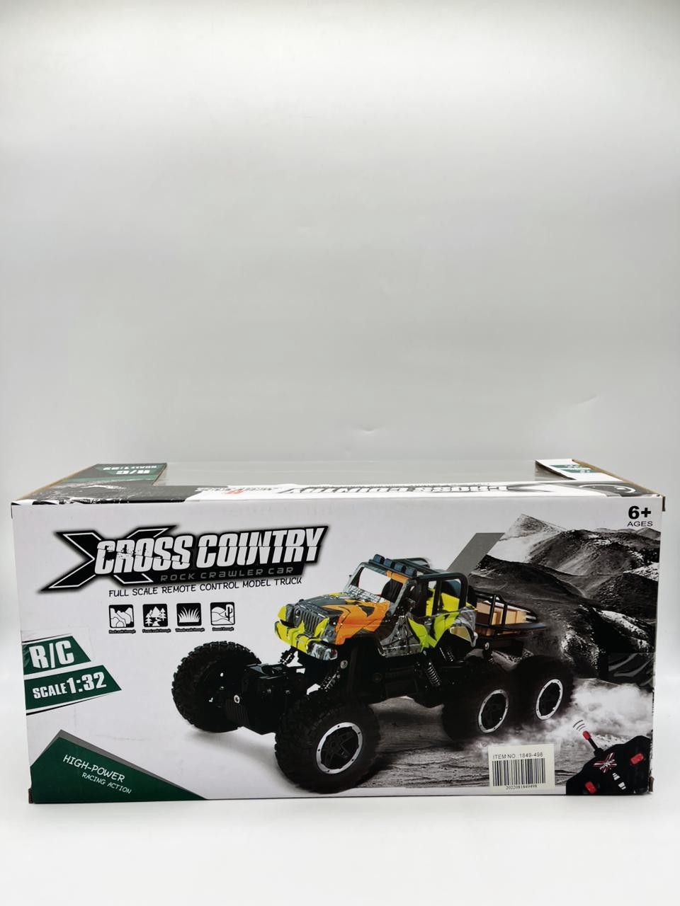 Radio vasitəsilə idarə olunan yolsuzluq maşını Cross Country Rock Crawler, plastik, göy/ağ, 6 yaş — Mallar, Bakı (2)