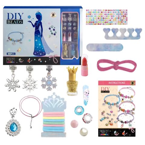 Oyuncaq kosmetika və muncuq dəsti Princess Beauty Set SH-581, 5 yaşdan — Bakı