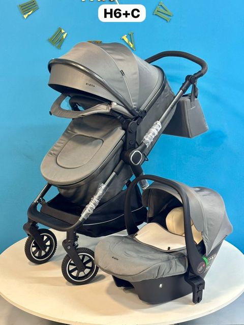 Uşaq arabası Kidilo H6+C, boz — Bakı