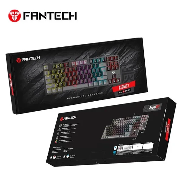 Fantech Atom87 MK876 V2 RGB Mechanical Keyboard Sumi Edition — Bakı