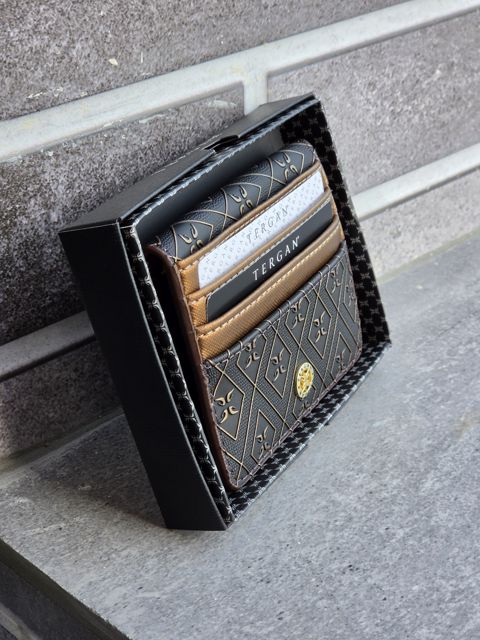 Pul kisəsi qadınlar üçün Tergan WCo-55825_Bronze, poliuretan, qara, 10x8 sm — Bakı