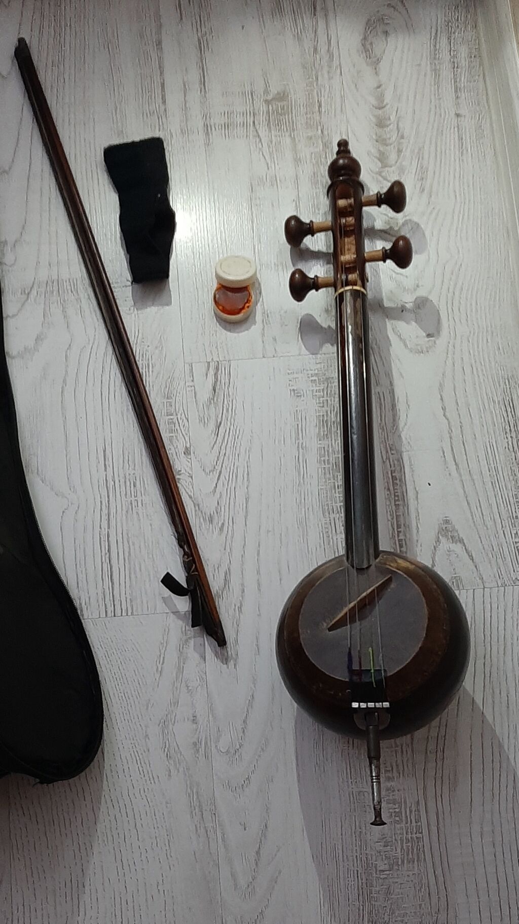 Kamança dəsti - Milli simli yaylı musiqi aləti – kamança - Korpus — Skripkalar və digər keməçli alətlər, Bakı (2)
