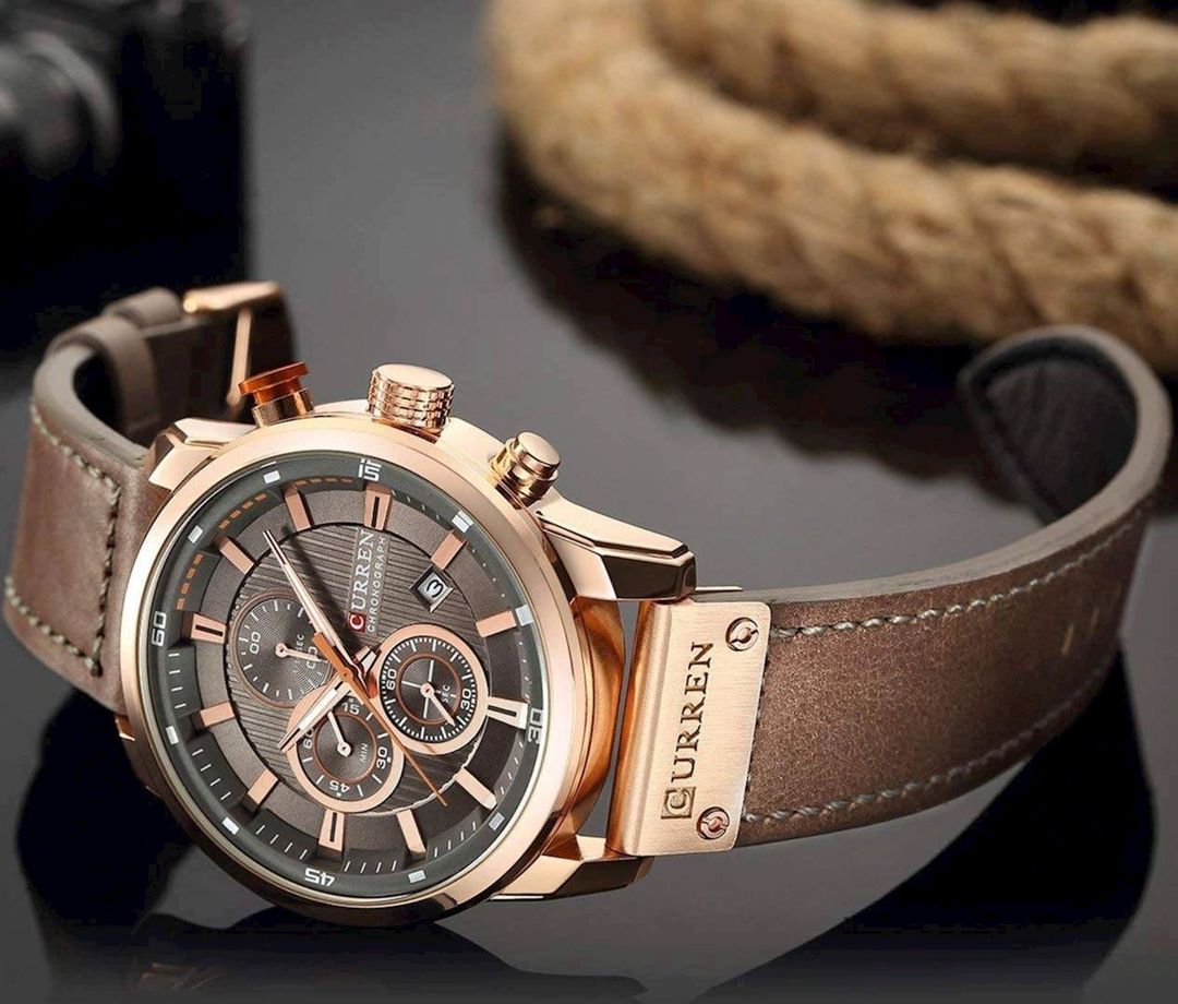 Kişi qol saatı Curren 8291 Rose Gold/Brown — Mallar, Bakı (2)