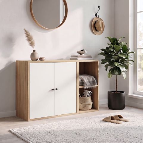 Komod No brand, Ldsp, Sonoma, Ağ, 90x65x30 — Bakı