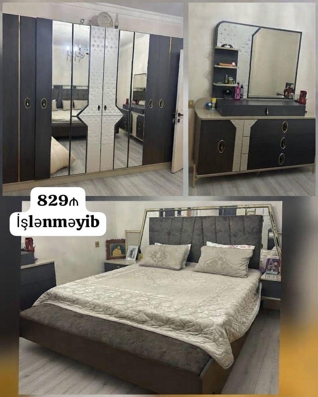 İkinəfərlik çarpayı, Dolab, Termo, Tumba, İşlənmiş — Yataq otağı mobilya dəstləri, Bakı