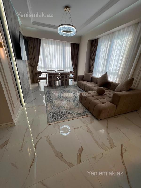 Kirayə 3 otaqlı Bina evi menzil (Yeni tikili), 100 m², Nərimanov rayonu — Mənzil, Bakı (2)