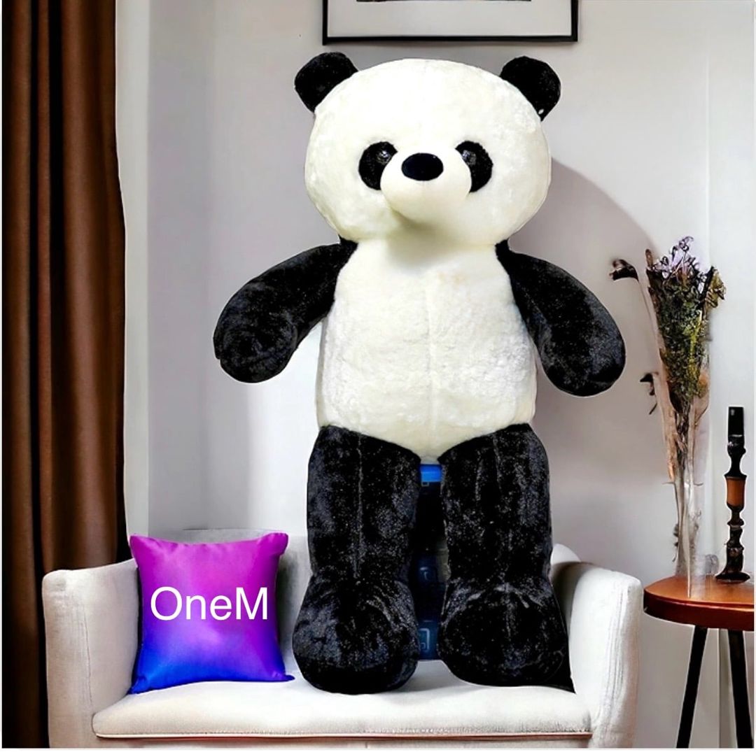 Yumşaq oyuncaq Panda OM15, 130 sm, ağ/qara — Yumşaq oyuncaqlar, Bakı (2)