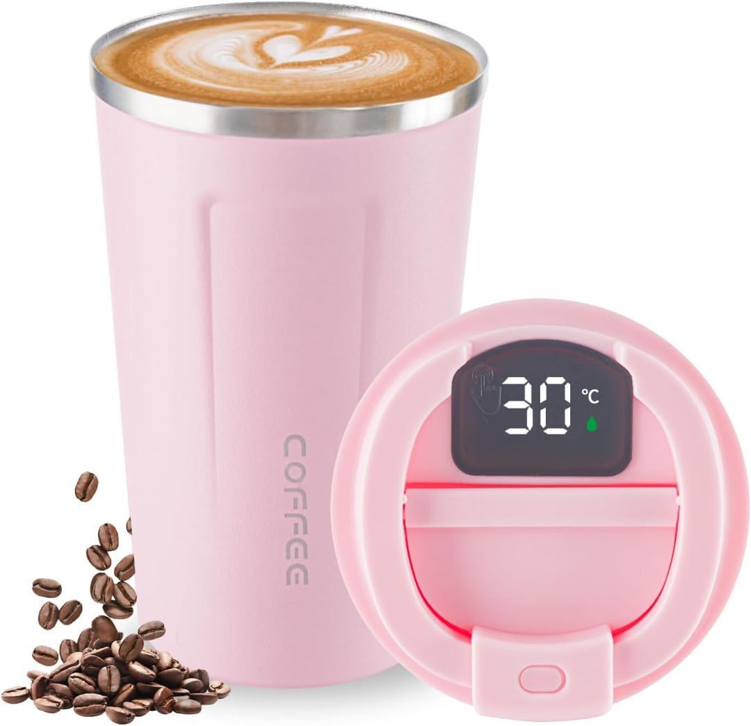 Termo krujka 234544, LED displeyli, 360 ml, paslanmayan polad, çəhrayı — Mallar, Bakı