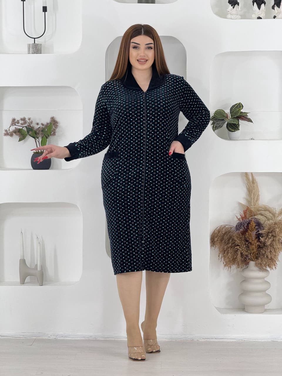 Ev xələti, qara, velür, ölçü 4XL — Mallar, Bakı (2)