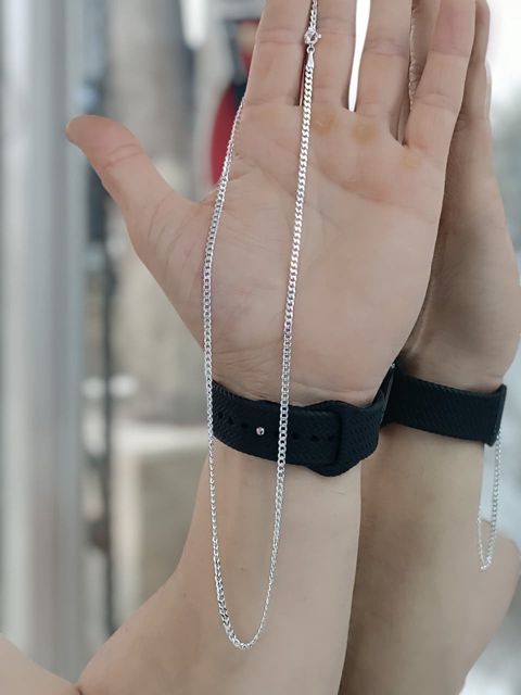 Zəncir kişilər üçün slvbj_100730, gümüş 925 əyar, uzunluğu 55 sm, 9 q — Bakı
