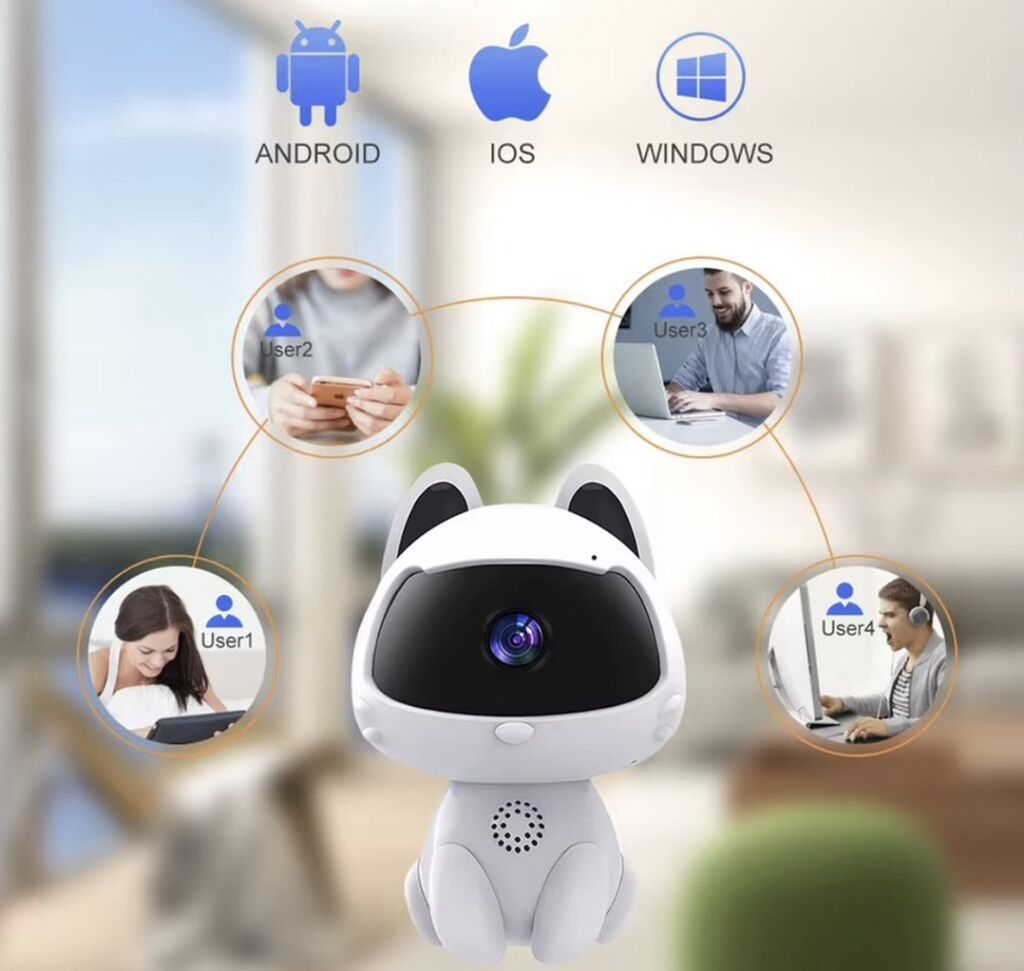 K9 HD WiFi Kamera – V380 Pro tətbiqi ilə - 1080P (2MP) HD görüntü — Surveillance sistemləri, Bakı (6)