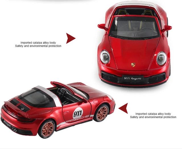 Oyuncaq maşın 002897 Porsche Tara 1:32, dəmir/plastik, qırmızı, 6+ yaş — Mallar, Bakı (2)