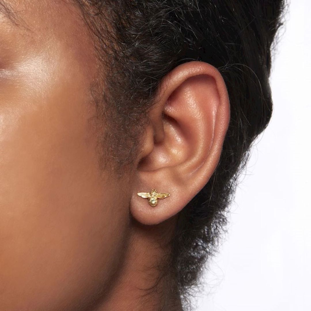 Qadın sırğaları Olivia Burton OBJAME101, qızılı — Mallar, Bakı (3)
