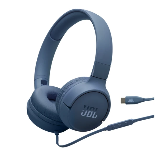 JBL Tune 520C Usb-c wired Blue JBLT520CBLU — Bakı