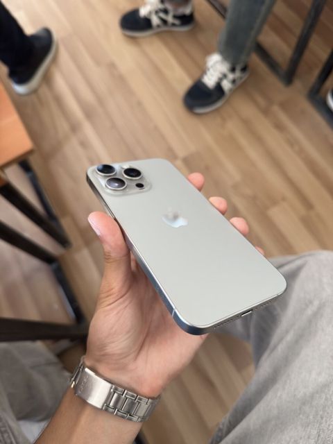 IPhone 15 Pro Max, 256 GB, Natural Titanium, Zəmanət, Simsiz şarj, Face ID — Bakı