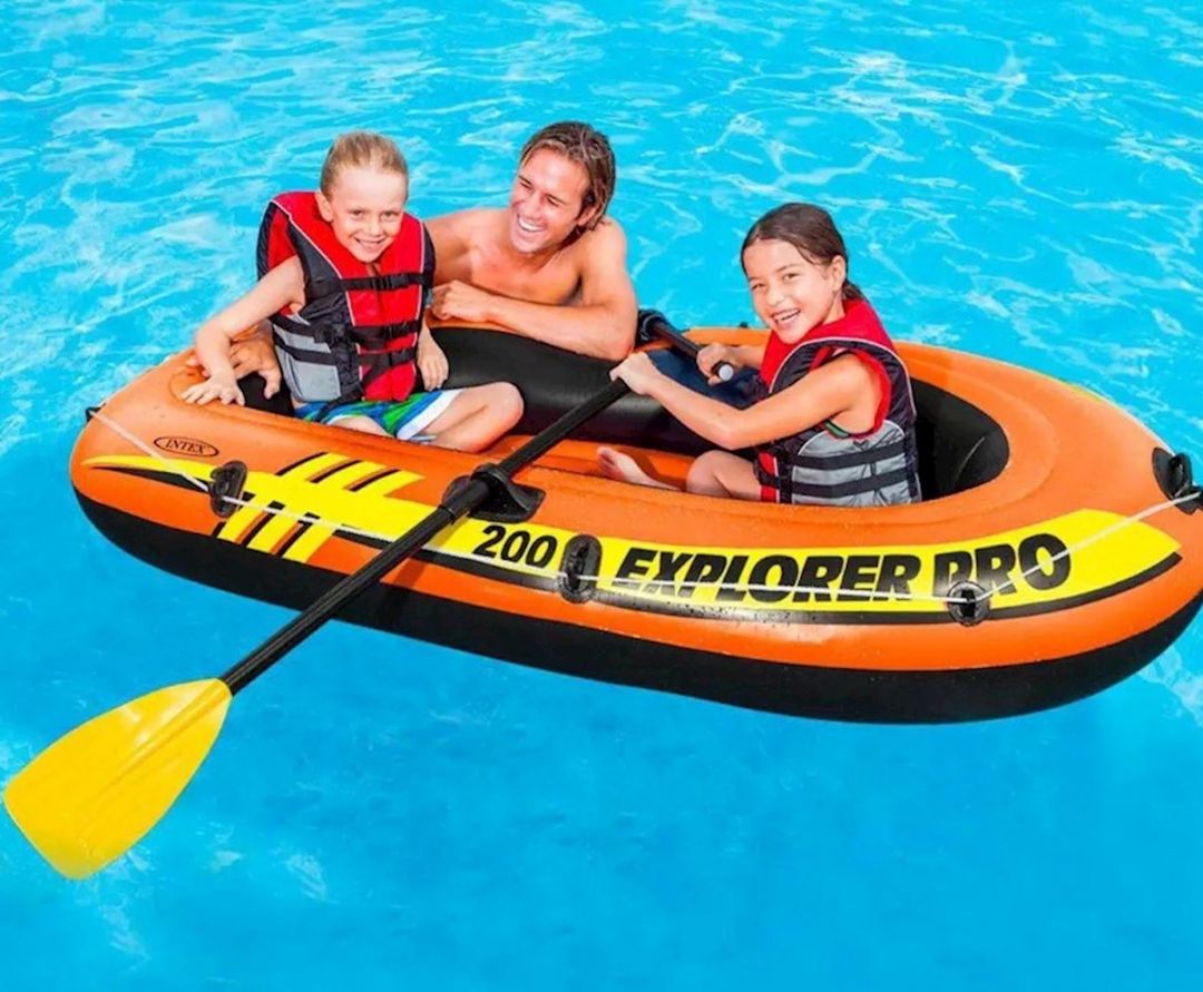 Şişmə qayıq Intex Explorer Pro 200 58357, 196х102х33 sm, 12+ yaş — Mallar, Bakı (2)
