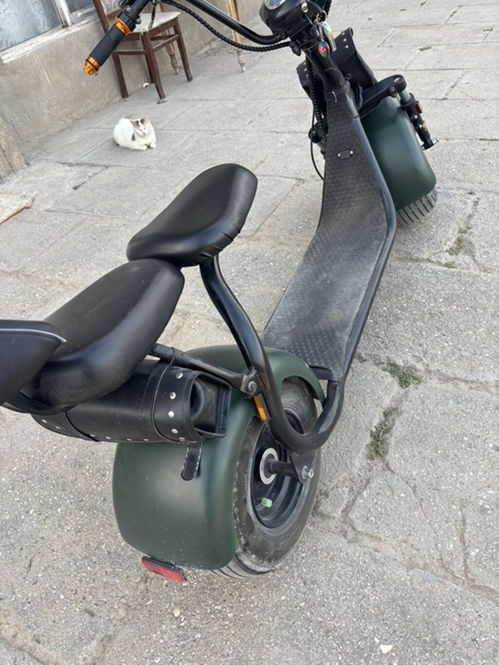 Elektrik “chopper” tipli skuter Sakit, qənaətcil və gündəlik istifadə — Mopedlər və skuterlər, Digah (5)