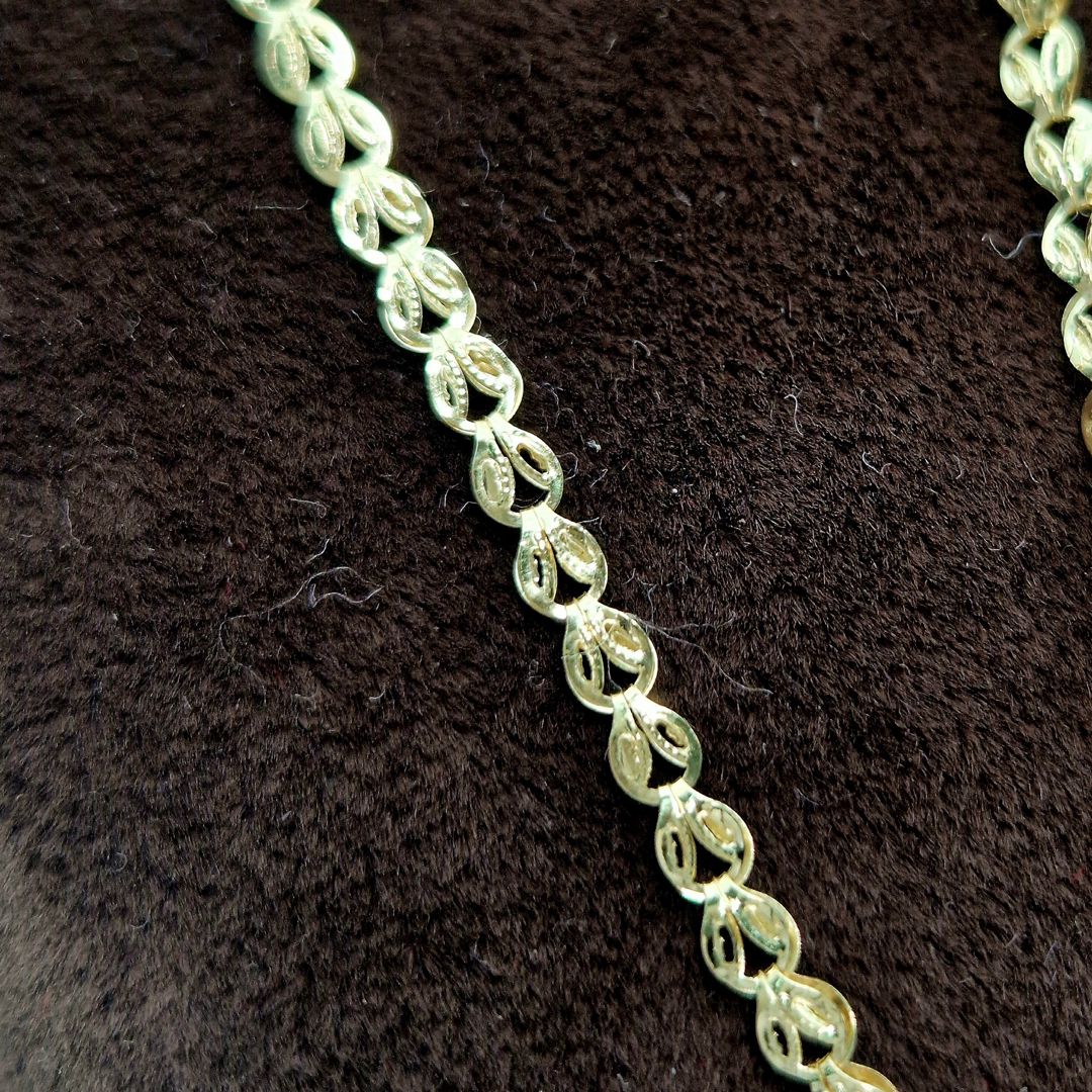 Zinət dəsti boyunbağı və qolbaq Azgold 10485, qızıl 585 əyar — Mallar, Bakı (2)