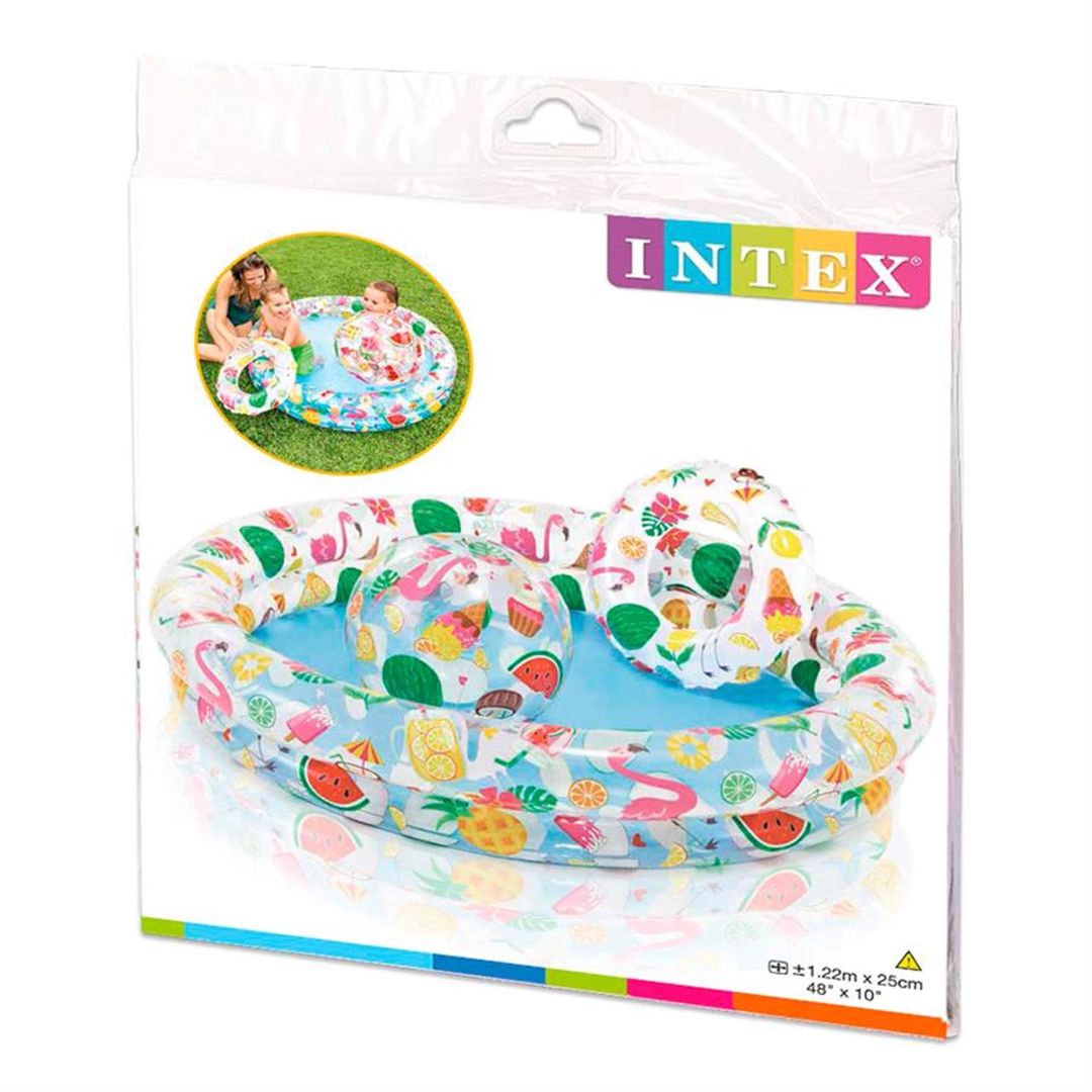 Uşaqlar üçün hovuz İntex H59460NP, rəngbərəng, 122x25 sm, 150 l — Hovuzlar, Bakı (3)
