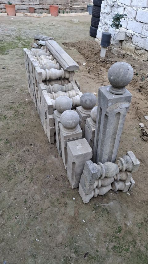 Beton balyustrada və sütun elementləri dəsti Hamısı bir yerdə 40 M — Bakı