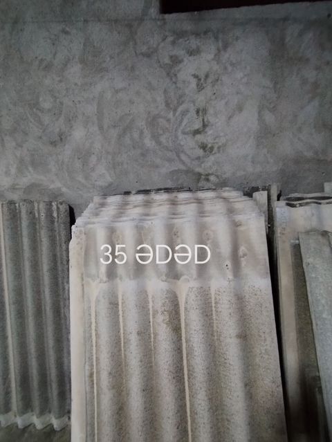 Şifer dam örtüyü lövhələri - Material: dalğalı şifer (asbest-sement — Digah
