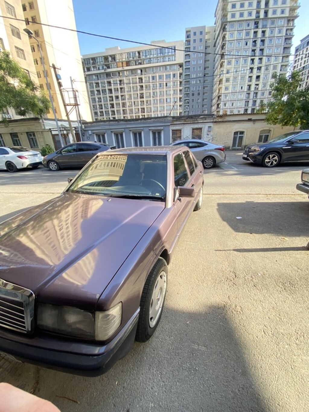 Mercedes-Benz 190 (W201): 2 l 1991 il Sedan 90-BR-421 — Avtomobillər, Bakı (2)