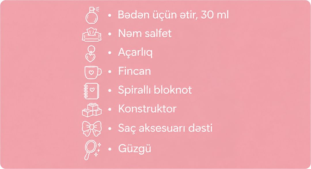 Hədiyyə dəsti Kuromi, Qızlar üçün, 8 əşya — Mallar, Bakı (3)