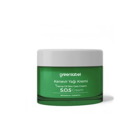 Nəmləndirici üz kremi Greenlabel çətənə yağı və sink, 50 ml — Bakı