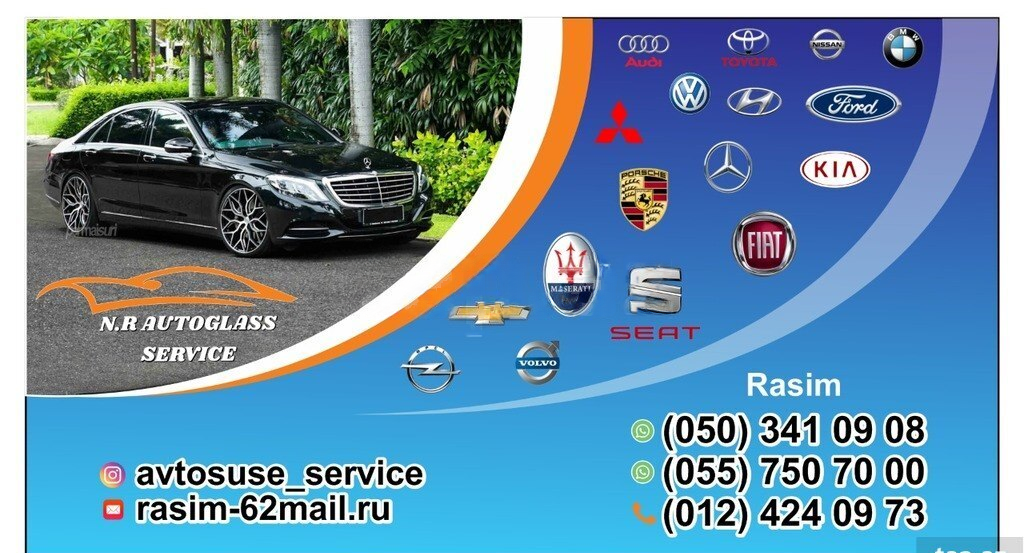 Avtomobil şüşəsi Maserati modelləri üçün — Avto, Bakı (3)