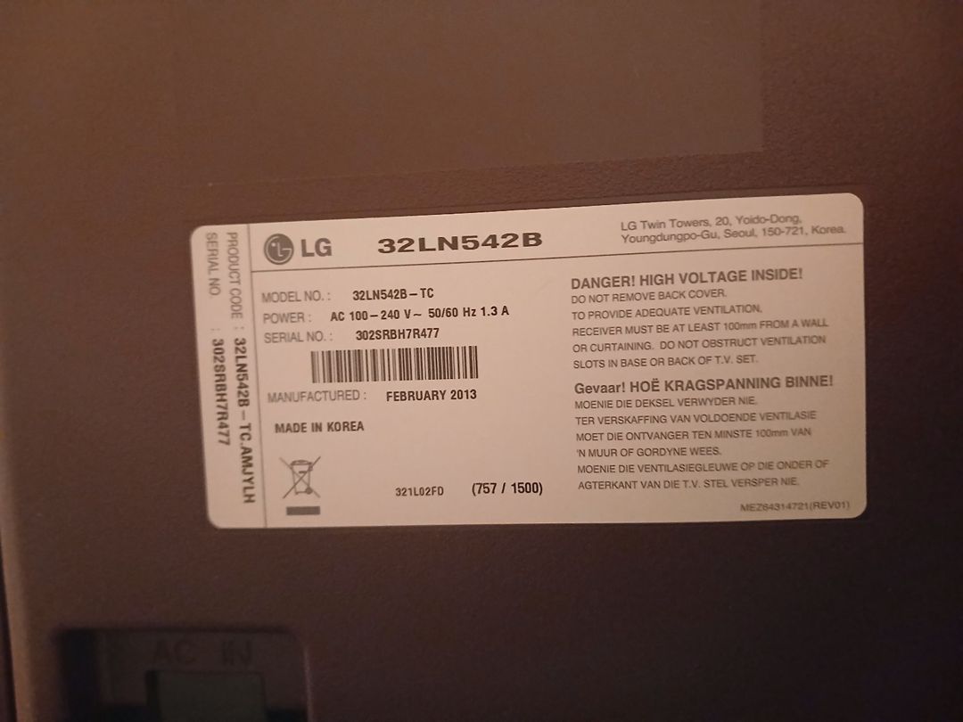 Televizor LG 32 düym (81 sm) — TV və Video, Quba (2)