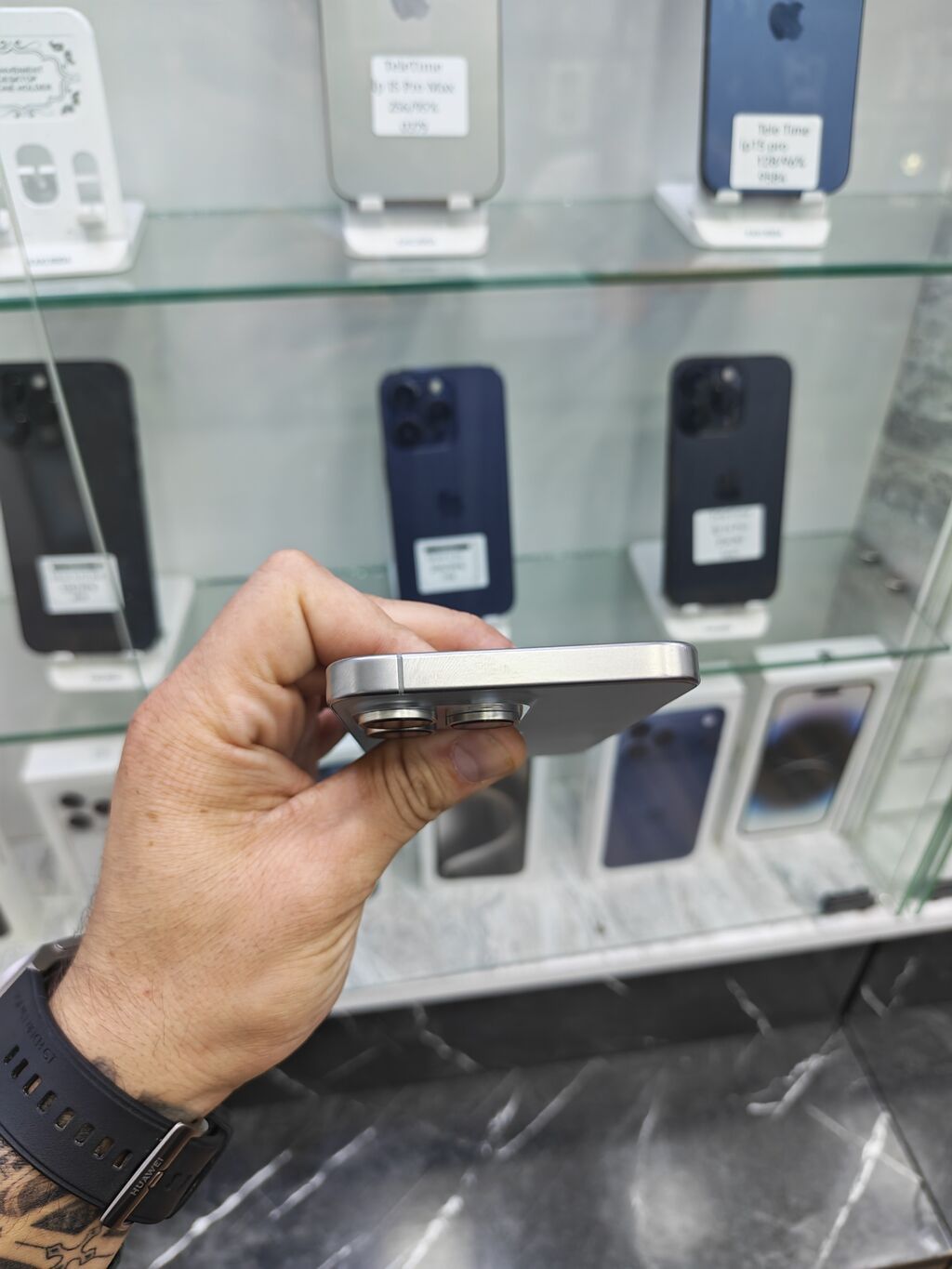 IPhone 15 Pro Max, 256 GB, Natural Titanium, Zəmanət, Simsiz şarj, Face ID — Apple iPhone, Bakı (5)