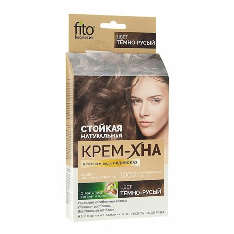 Krem-xına hazır şəkildə Фитокосметик Hind Tünd Sarışın 50 ml — Bakı