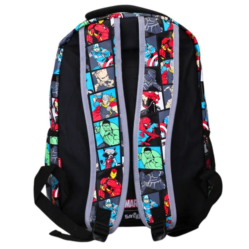 Məktəb çantası Smiggle, x Marvel Avengers, poliester/PVC/EVA, qara, 17.8 l — Mallar, Bakı (2)