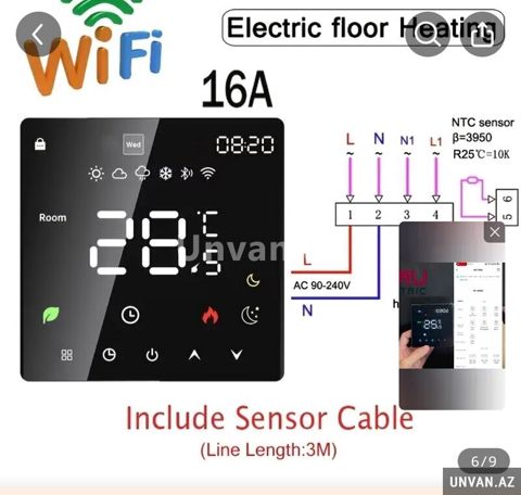 Wi-Fi Kombi Termostatı — Bakı