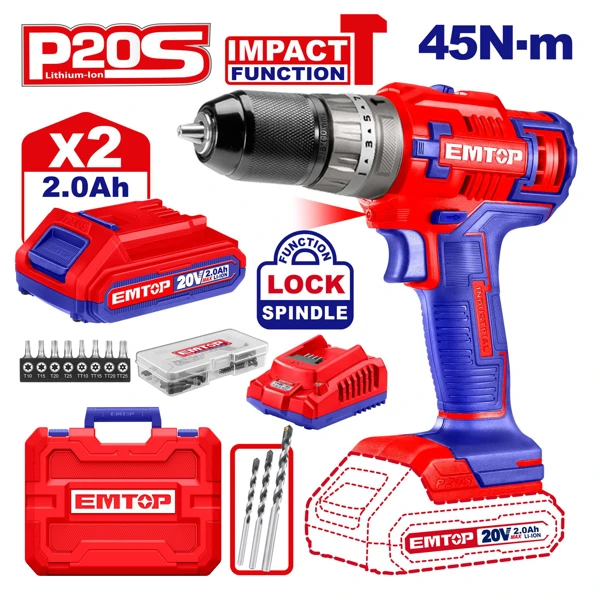 Cordless impact drill ECIDL6200128 — OnMaster — Təmir və tikinti
