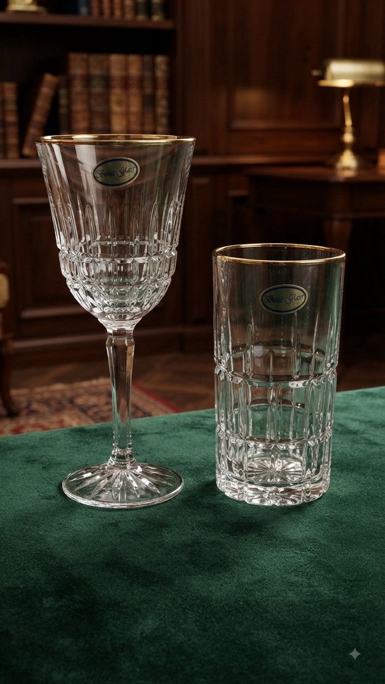 Badə dəsti 3572, şüşə, şəffaf, 240 ml, 6 əd — Mallar, Bakı (2)
