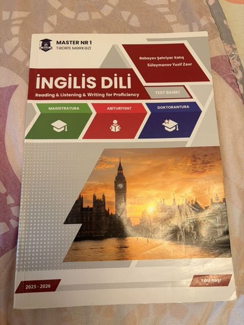 Məhsul: “İngilis Dili – Reading & Listening & Writing for — Sumqayıt