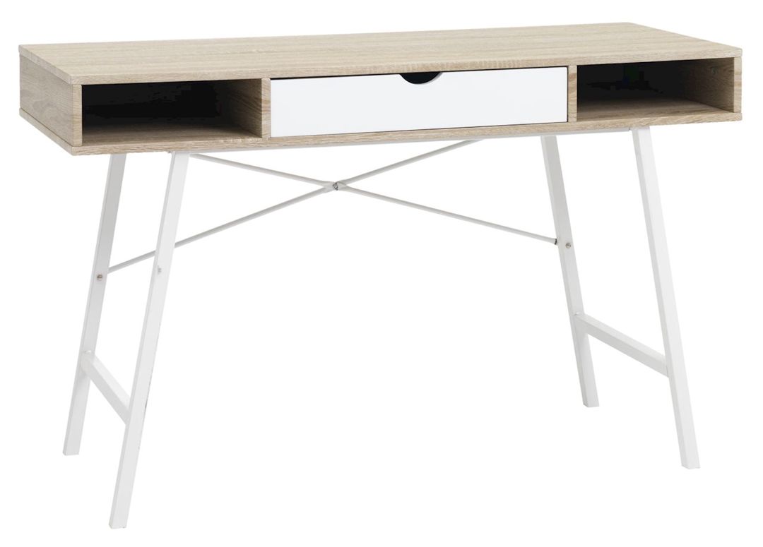 Yazı masası Jysk Abbetved 48x120x76 sm, ağ/bej — Mallar, Bakı