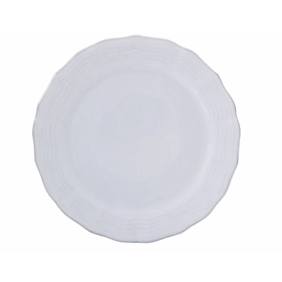Nahar dəsti Porland Wavy Platin 04POR033447, 60 parça, 12 nəfərlik, farfor, ağ — Mallar, Bakı (3)