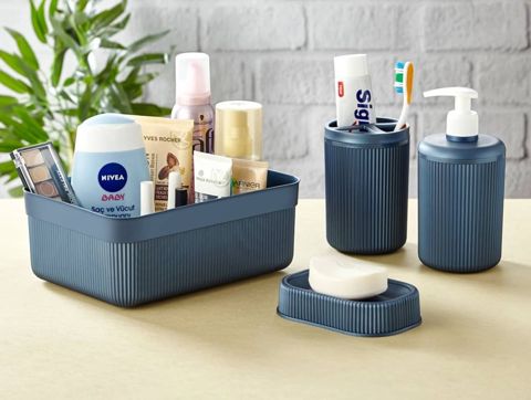 Hamam otağı üçün dəst 65271880 göy, 4 parça — Bakı