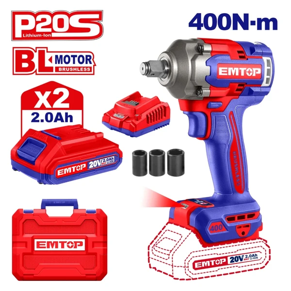 Tork Açarı (impakt) Bolt Açan Emtop ECIWL2040 — OnMaster — Təmir və tikinti